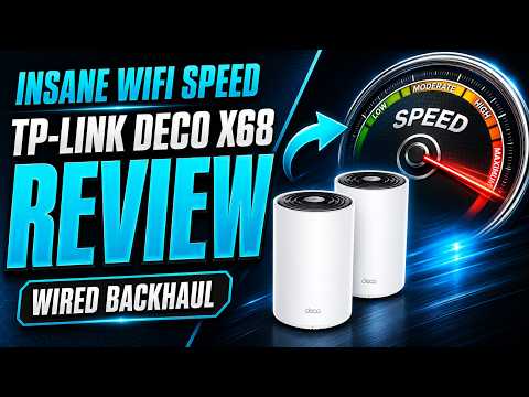 TPLINK Deco X68 Review and setup - How to get insane WIFI speeds using Wired Backhaul 🔥
